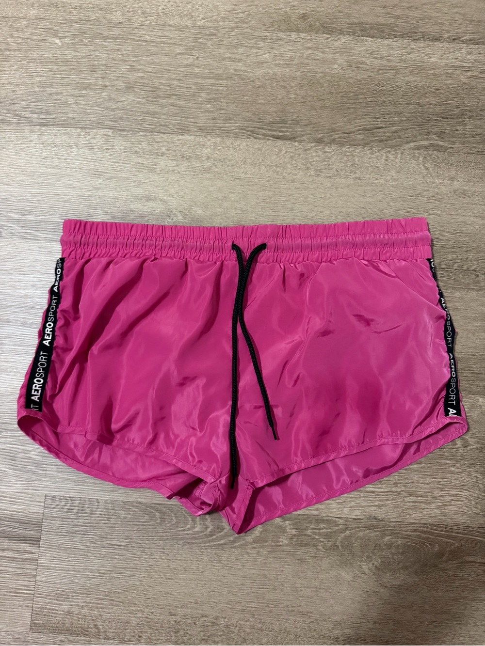 Aeropostale Bright Pink Athletic Drawstring Shorts